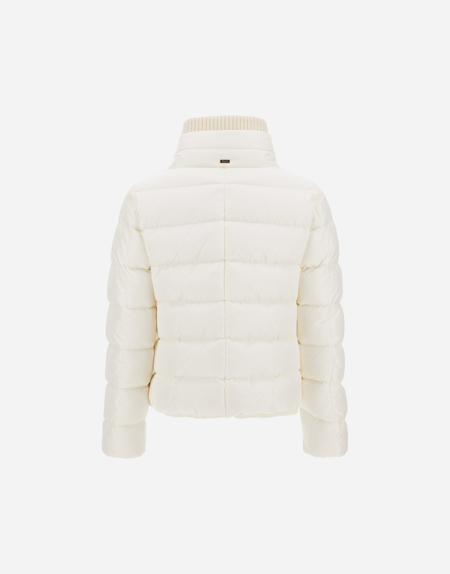 Herno Quilted High-neck Jacket In Neutral