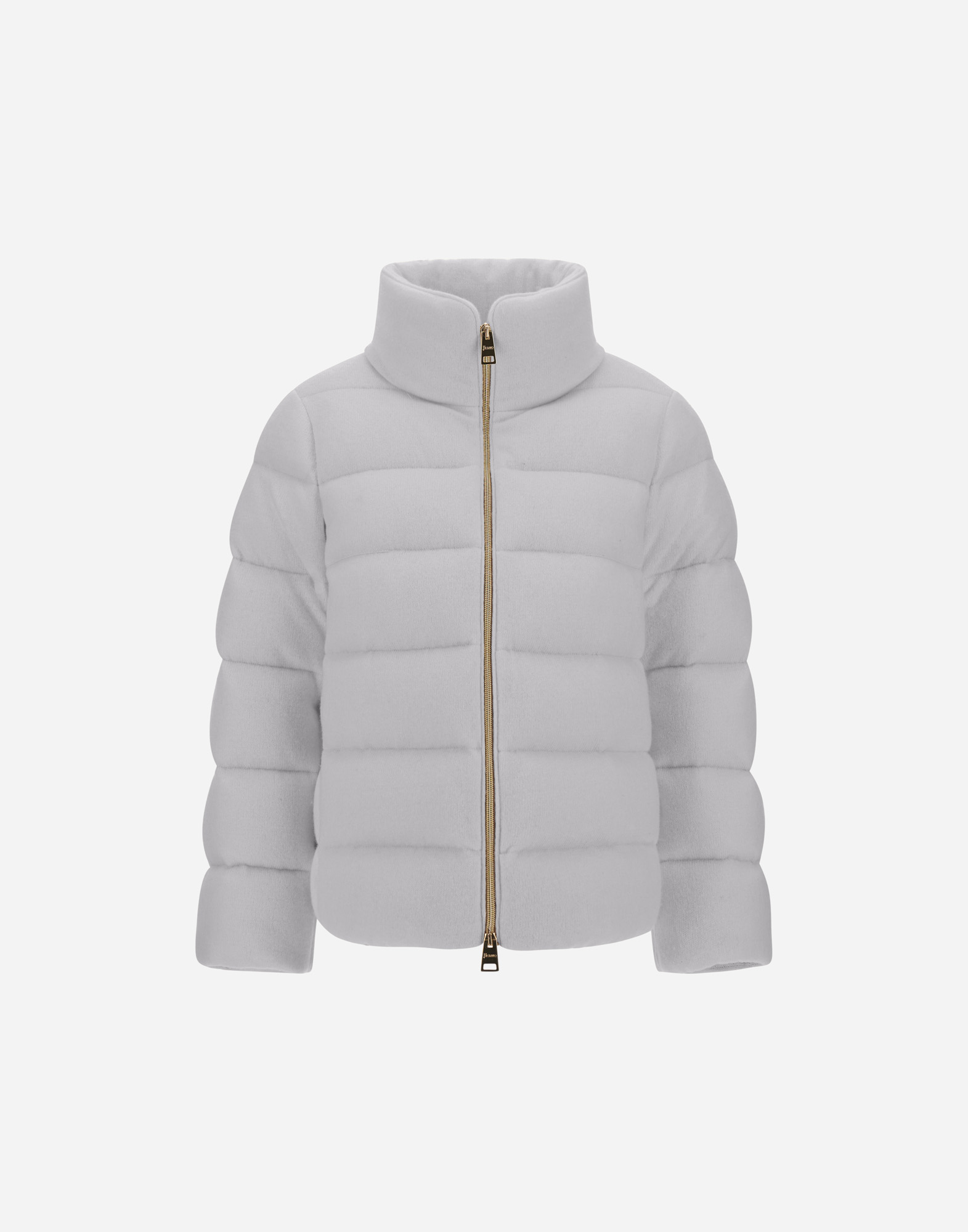 Herno Jacket In Shiny Knit Effect In Gray