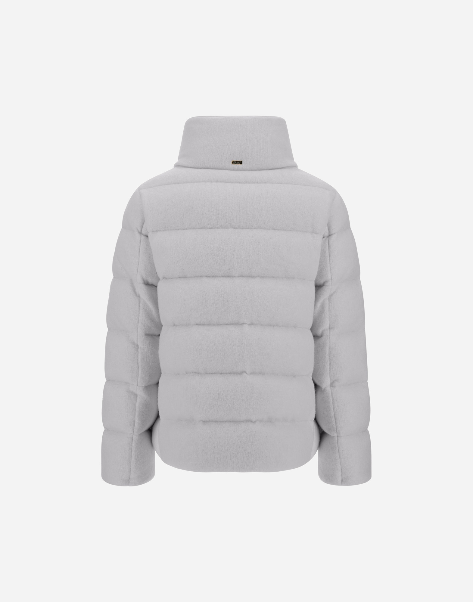 Herno Jacket In Shiny Knit Effect In Gray