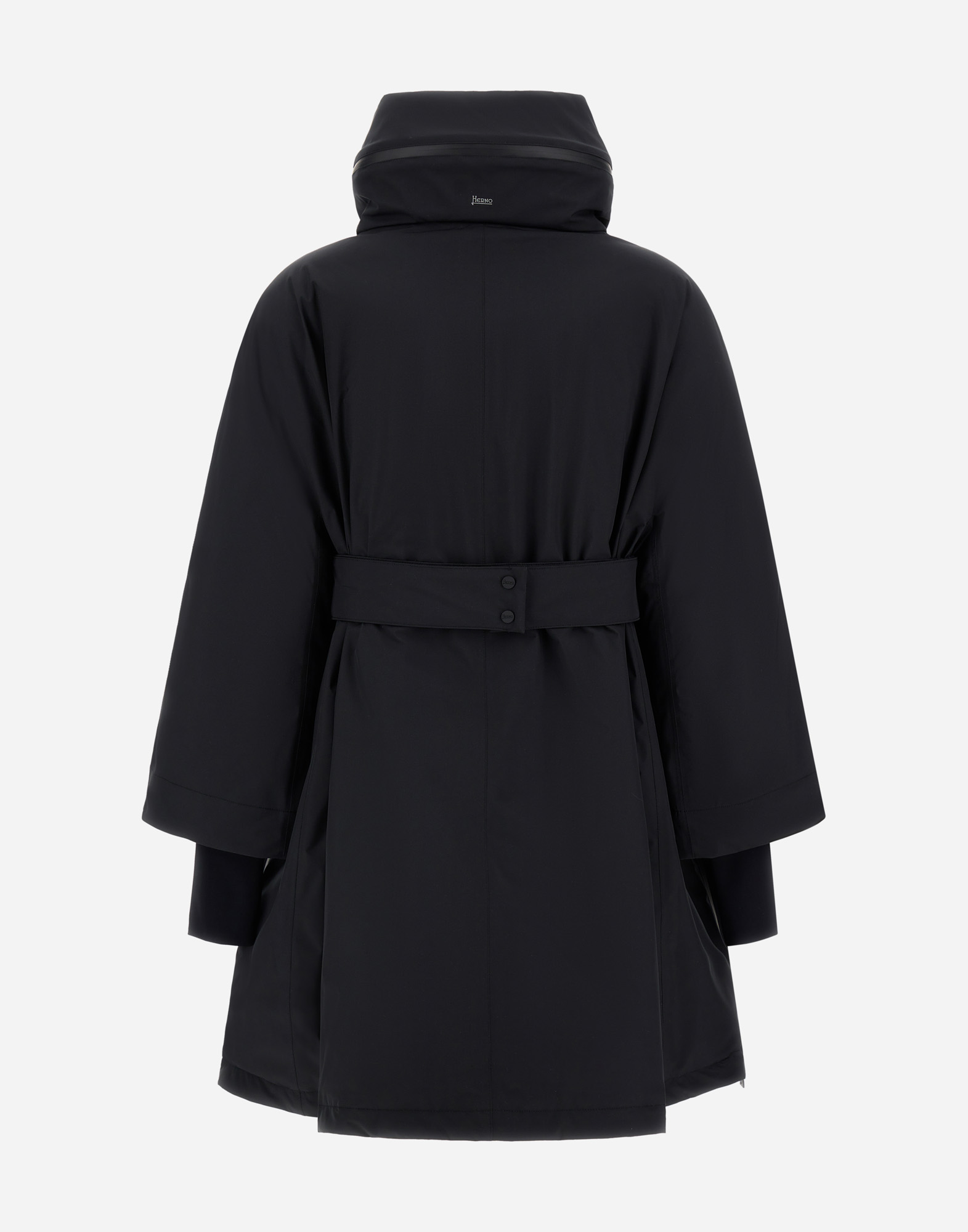 Herno 2 Layer Windstopper A-shape Jacket In Black