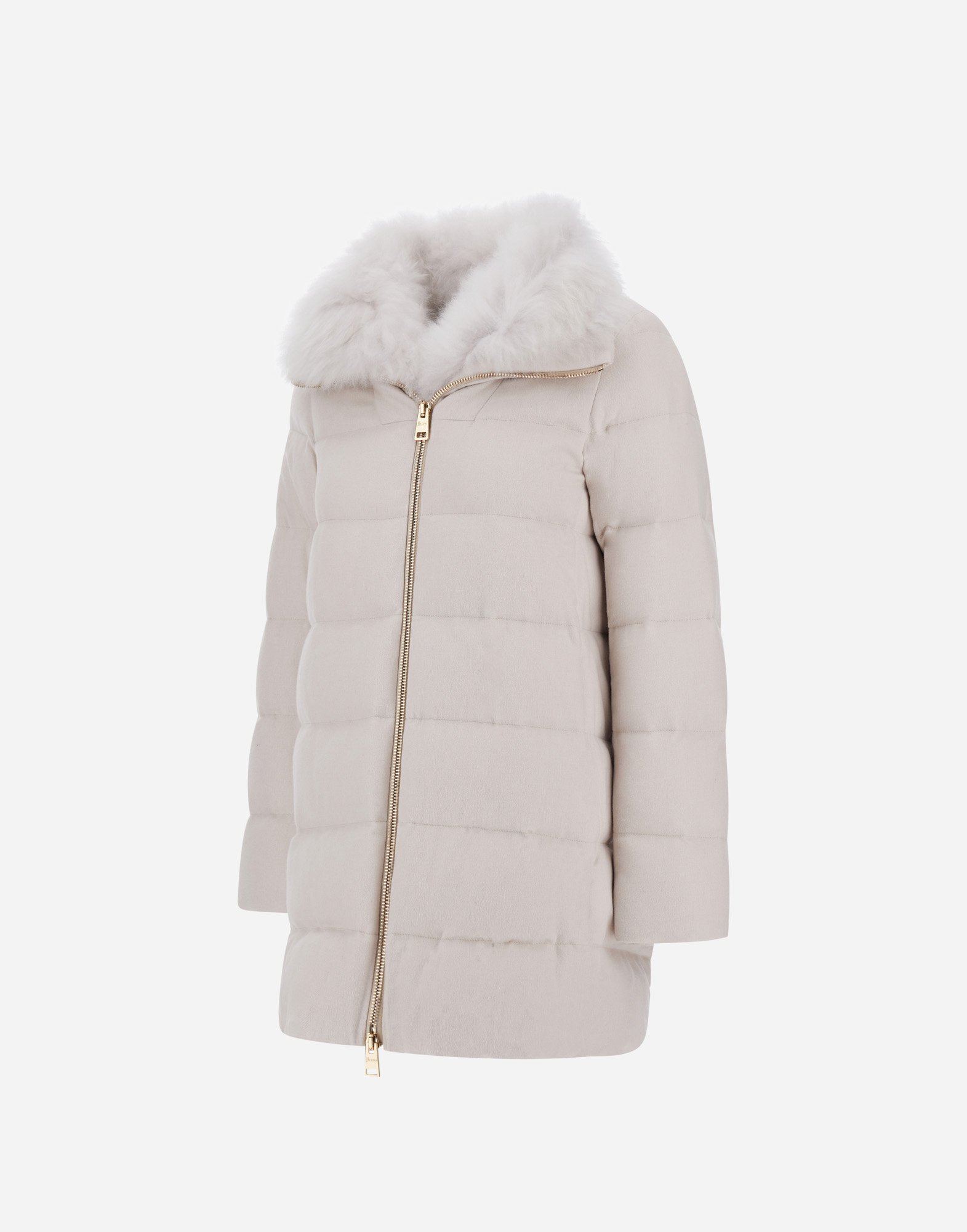 Herno A-shape Jacket In Taffeta In White