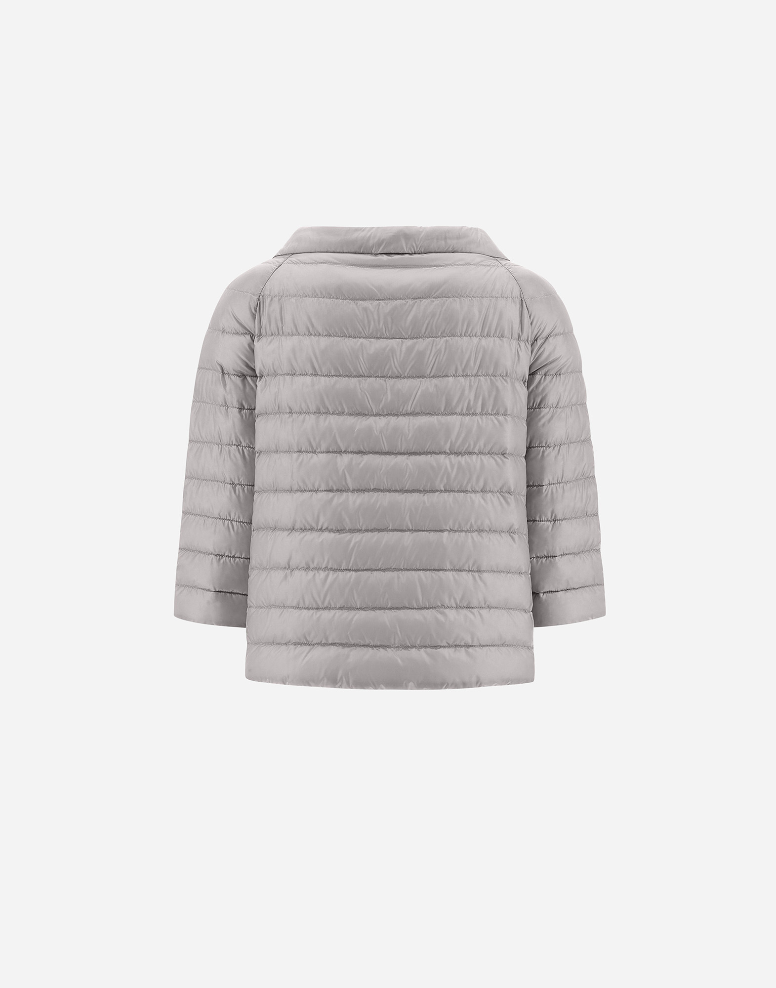 Herno Nylon Ultralight Reversible Cape In Blue Grey