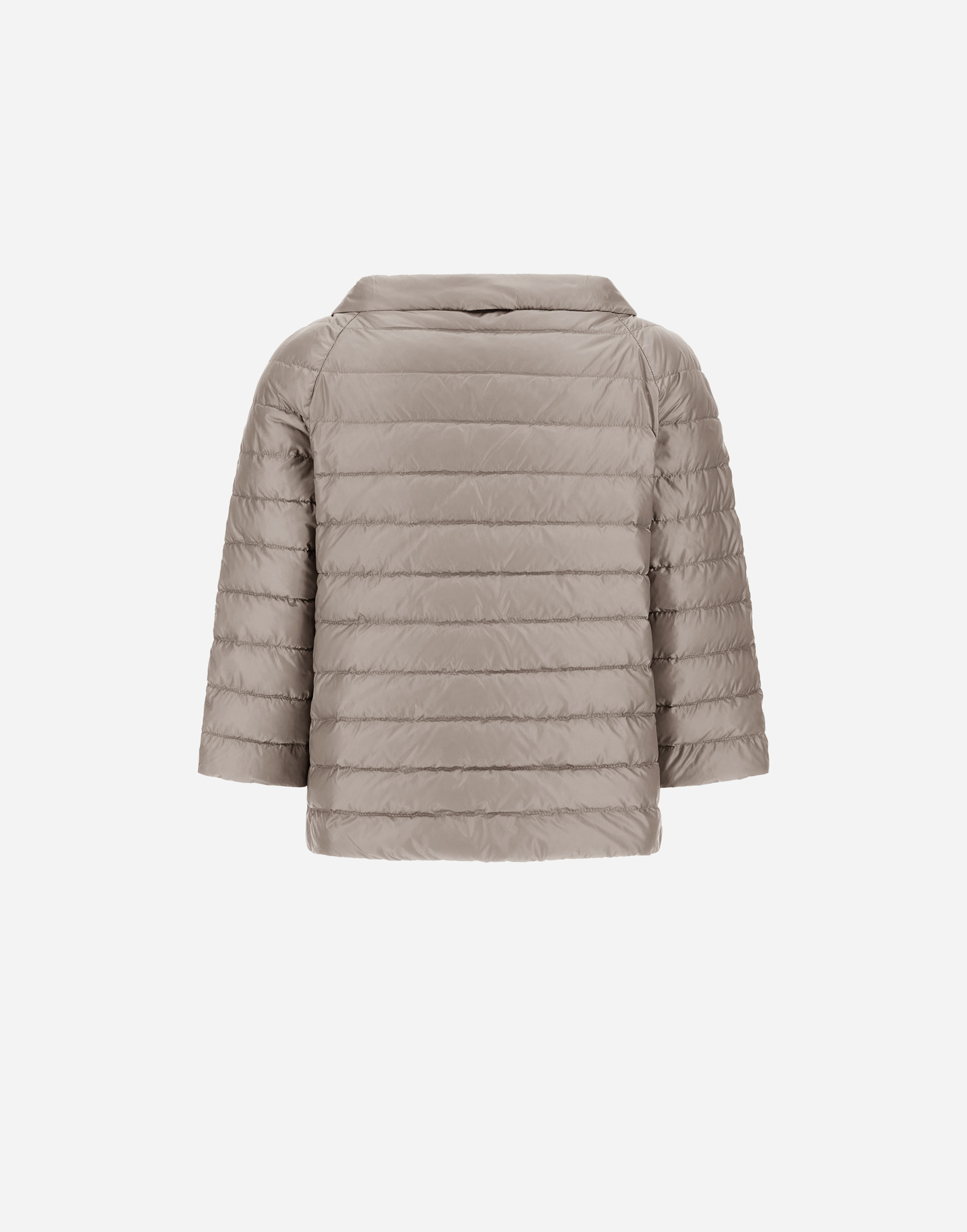 Shop Herno Reversible Cape Nylon Ultralight In Black/grey