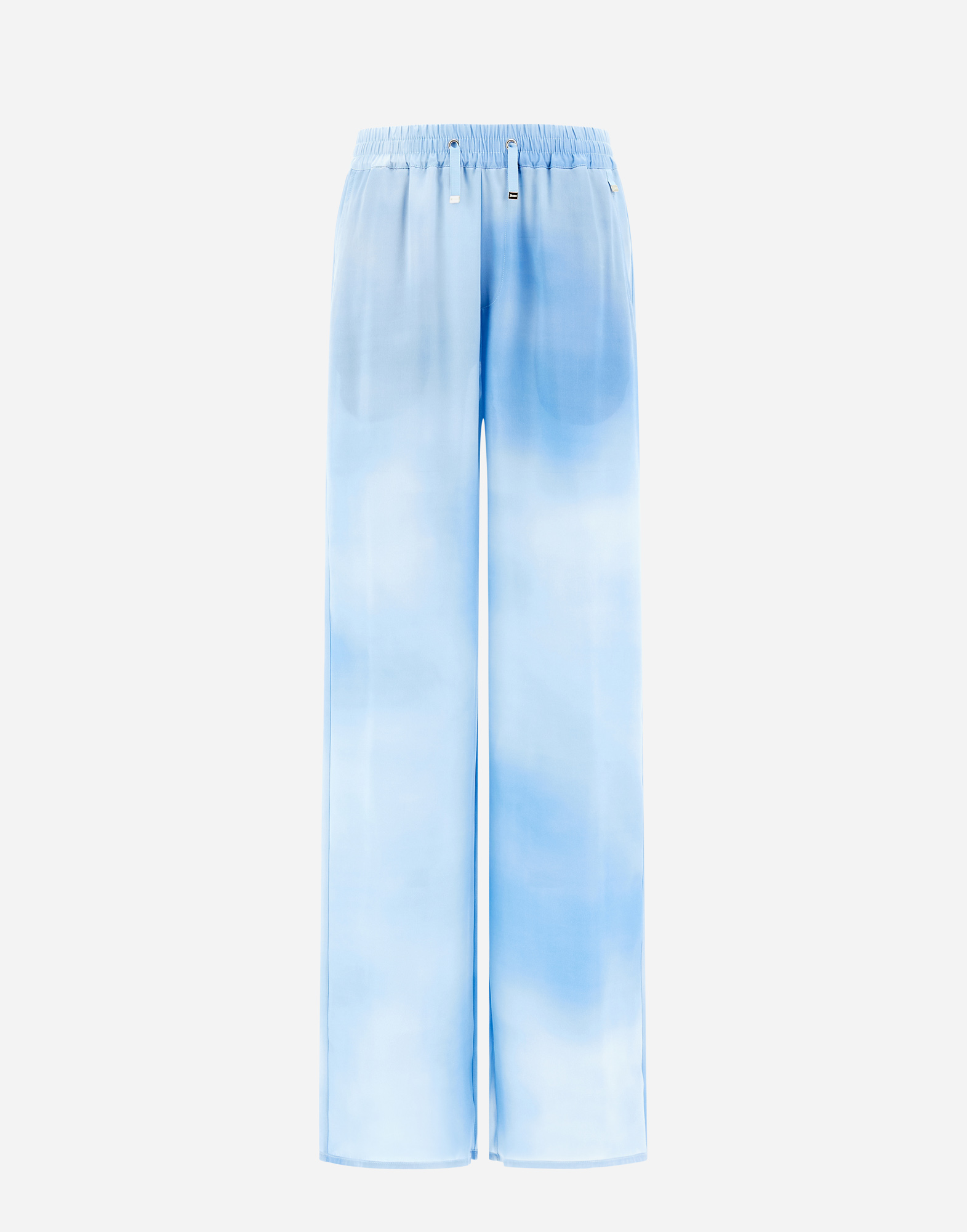 Shop Herno Cloud Silk パンツ In Light Blue