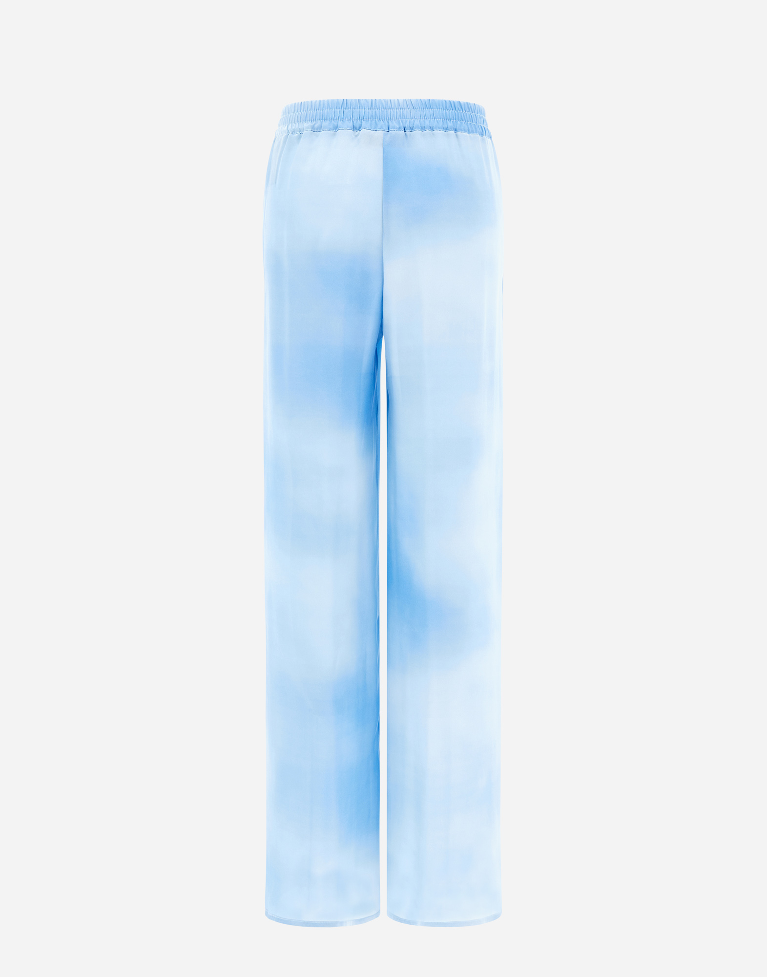 Herno Cloud Silk Trousers In Light Blue