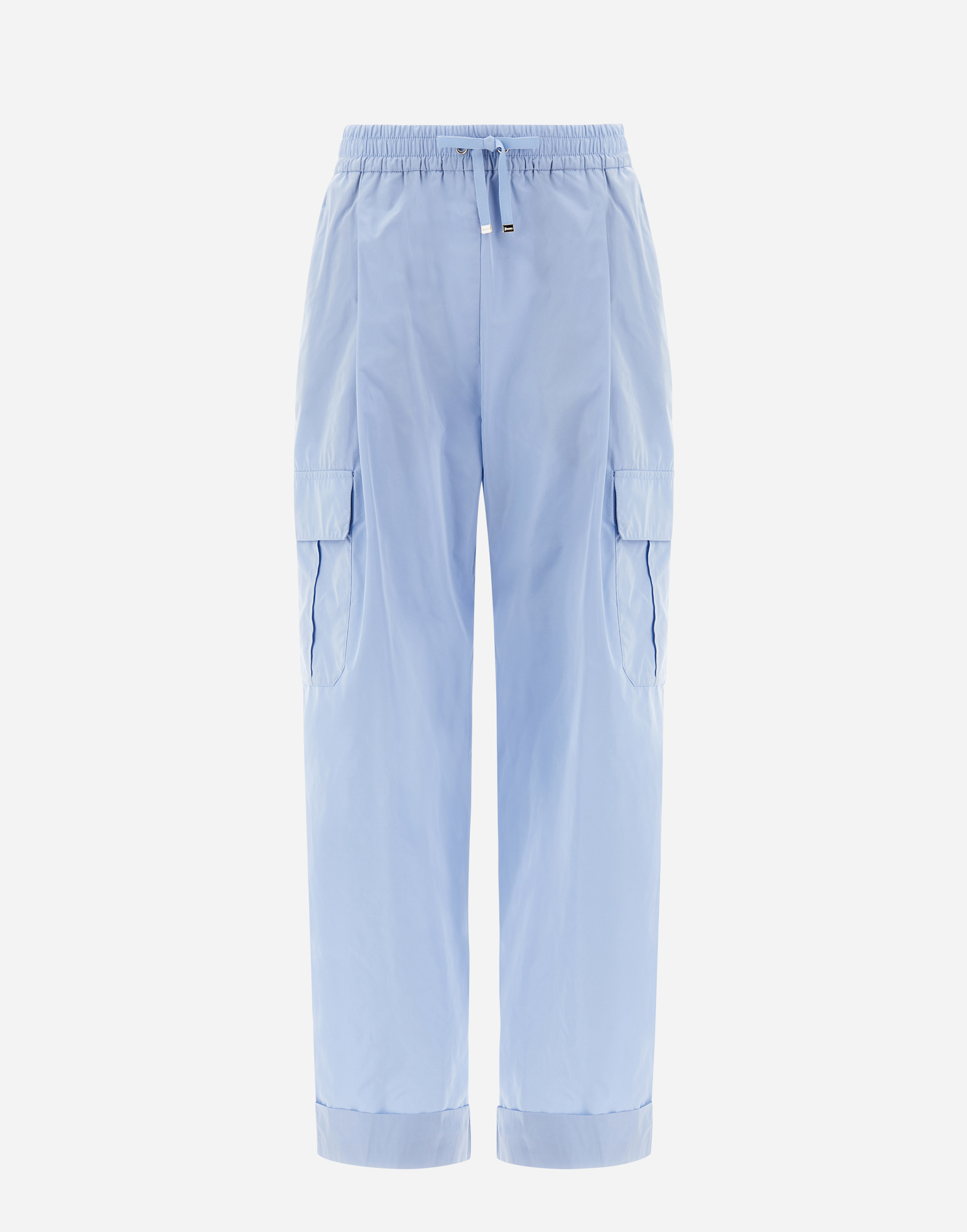 Herno New Techno Taffeta' カーゴパンツ In Light Blue