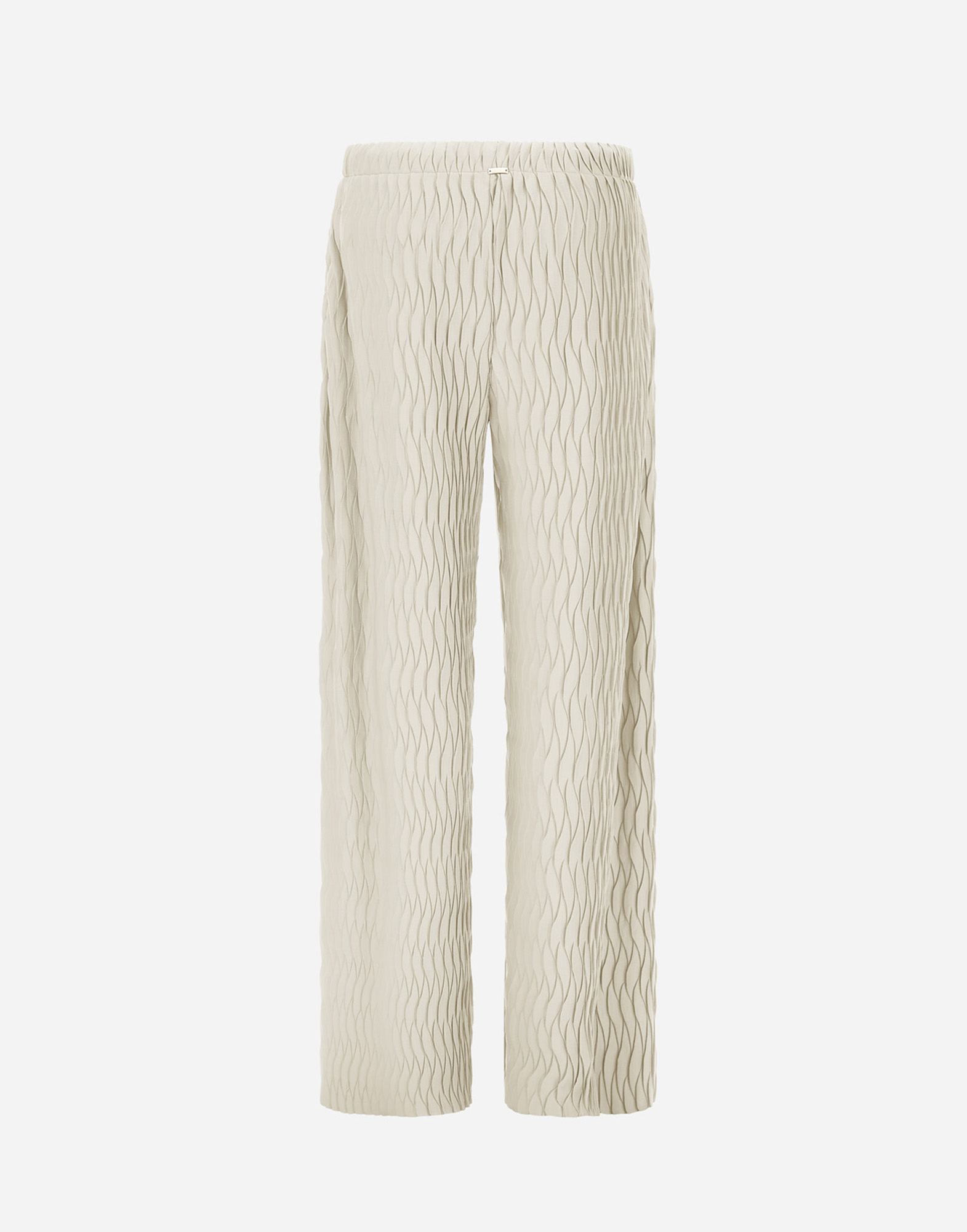Herno Trousers In Wrinkled Effect In Chantilly