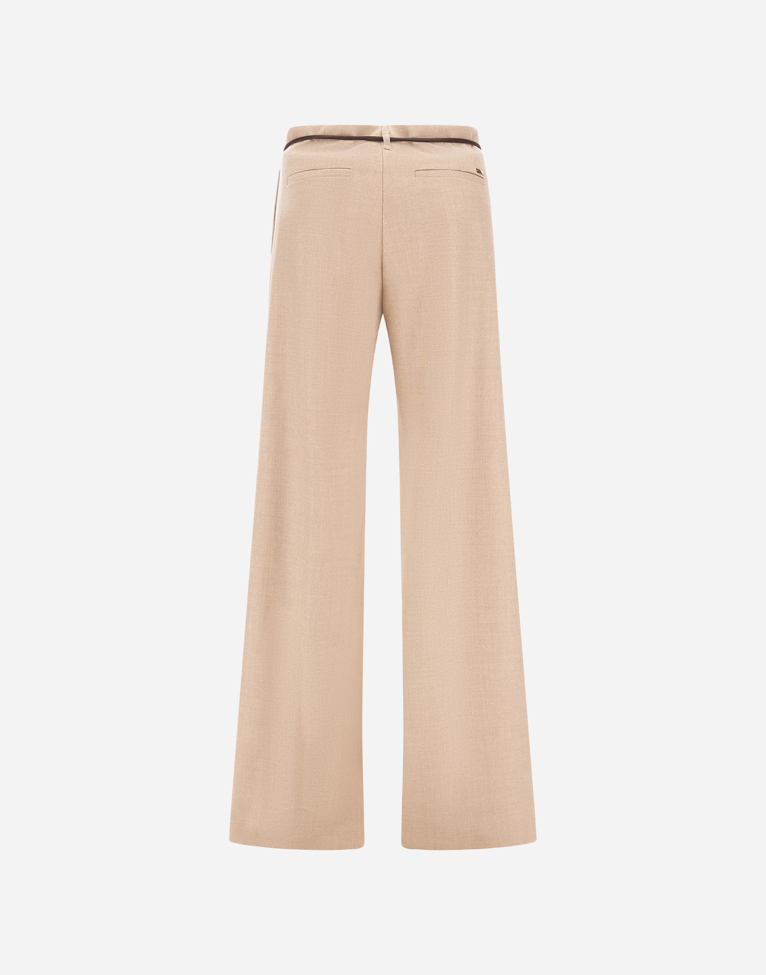 Herno Bi-stretch Lurex Wool Trousers In Neutral