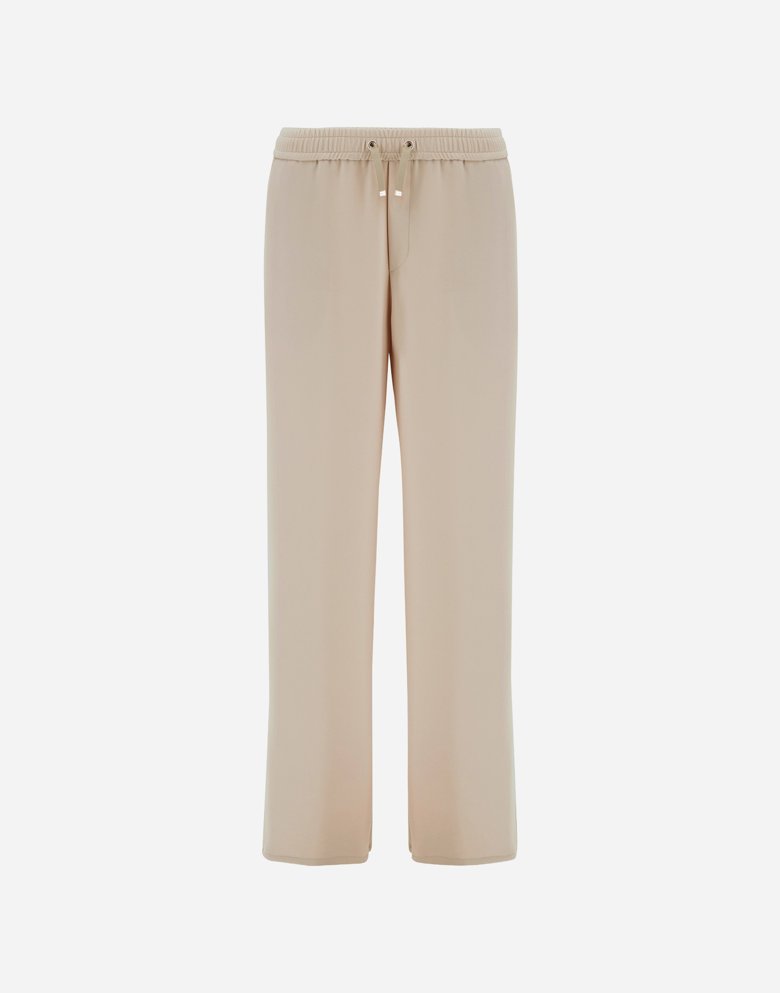 Herno Pants With Elasticized Waist Trousers Beige In Neutral