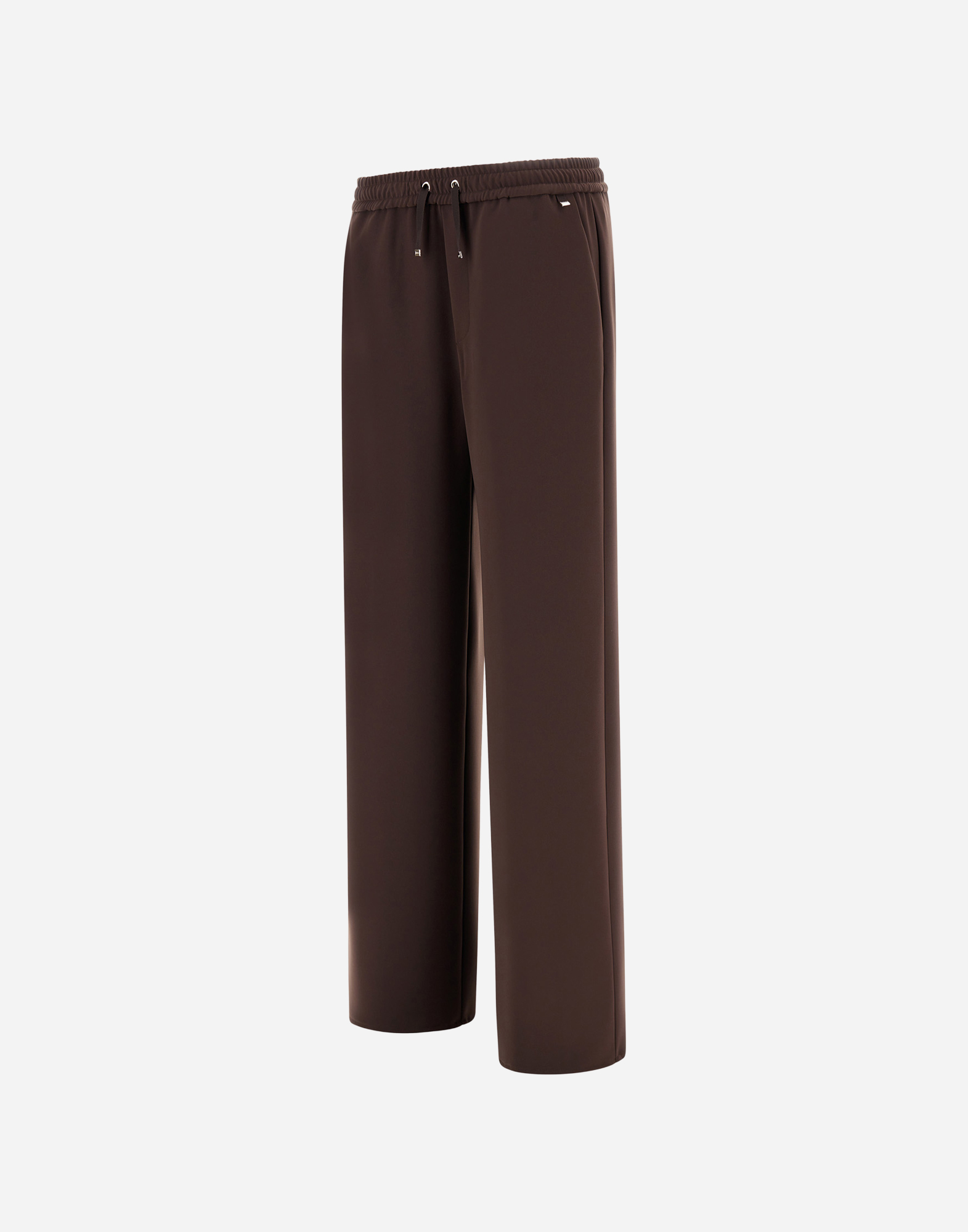 Herno Trousers In Matt Crepe Satin In Neutral