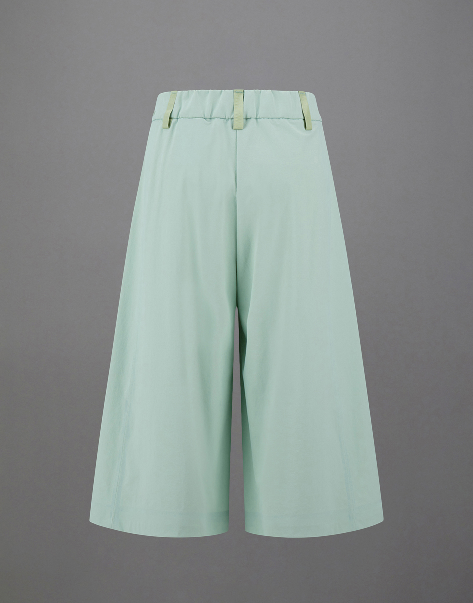 Herno Cropped Laminar Trousers In Comfort Structured In Seafoam Green