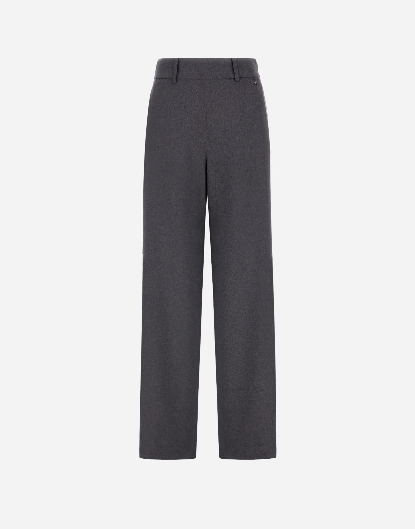 Herno Resort Trousers In Melange Flannel In Blue