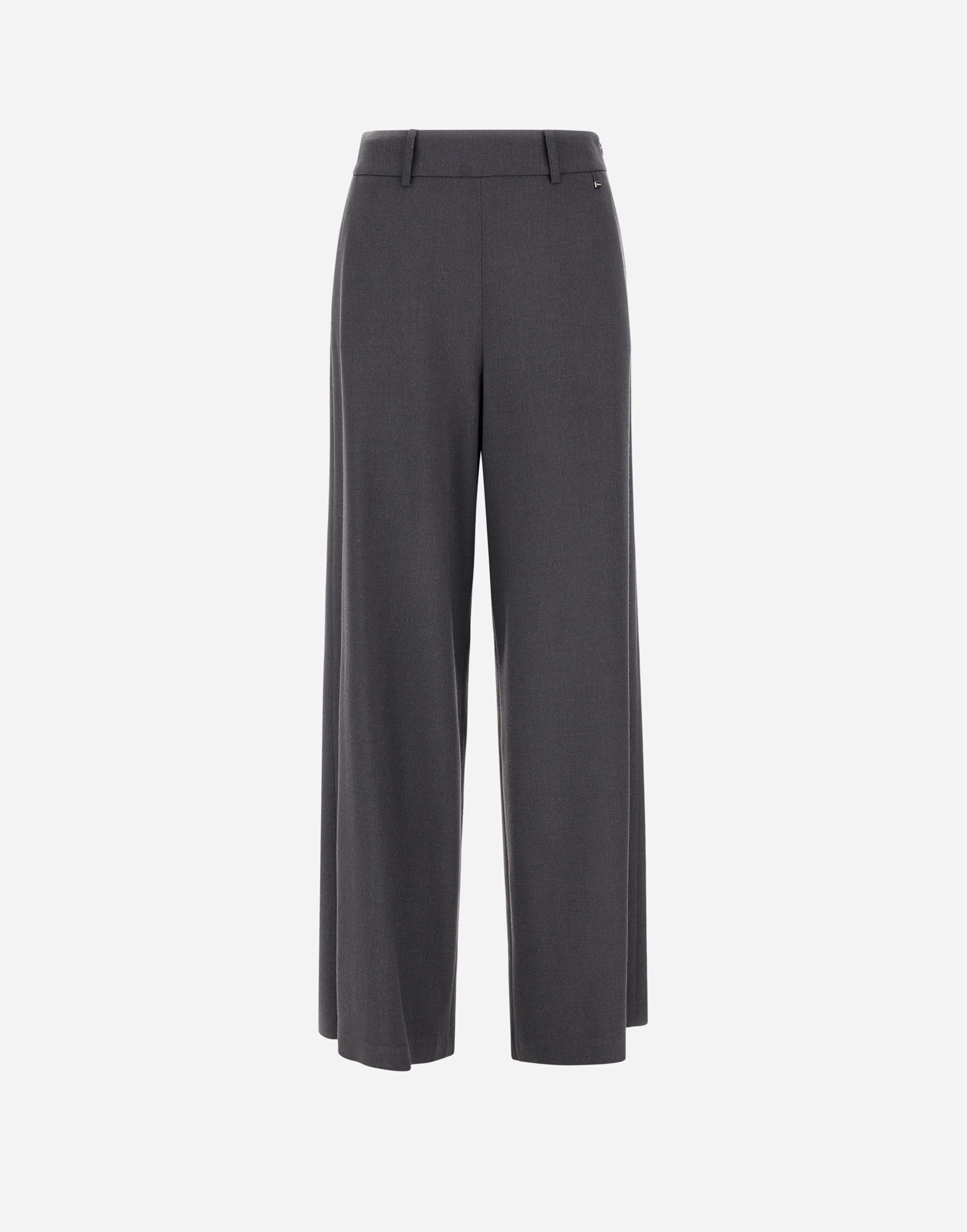 Herno Resort Trousers In Melange Flannel In Blue
