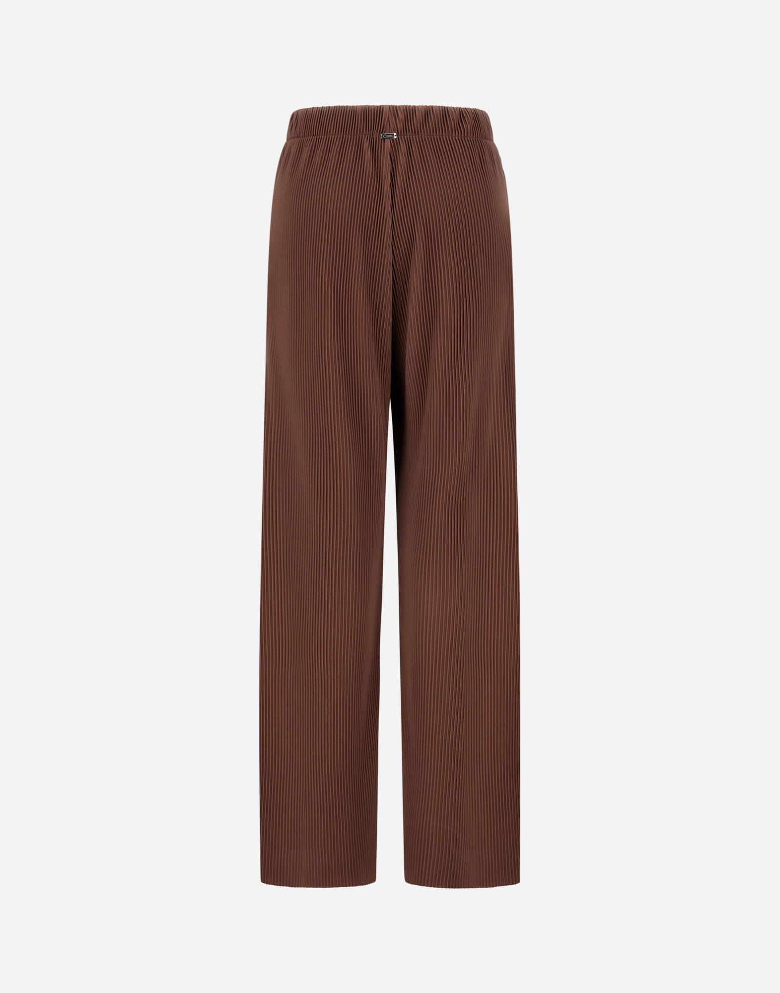 Herno Resort Trousers In Pleated Jersey In Brown