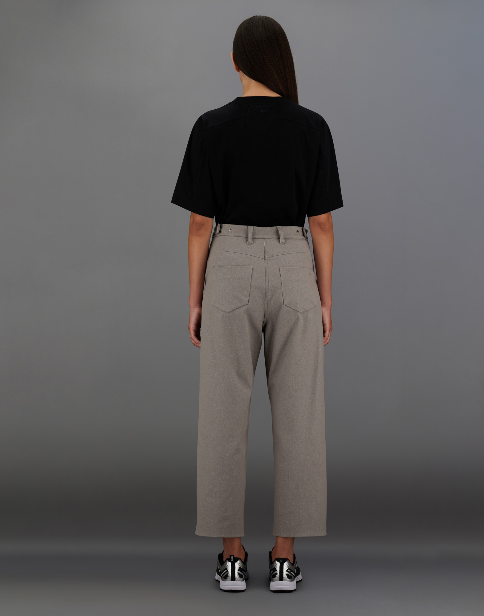 Herno Laminar Trousers In Diagonal-tech Cotton And Extralight Stretch In Grey