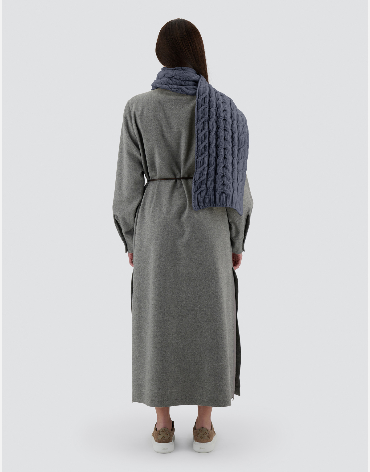 HERNO RESORT SCARF IN INFINITY BRAID 