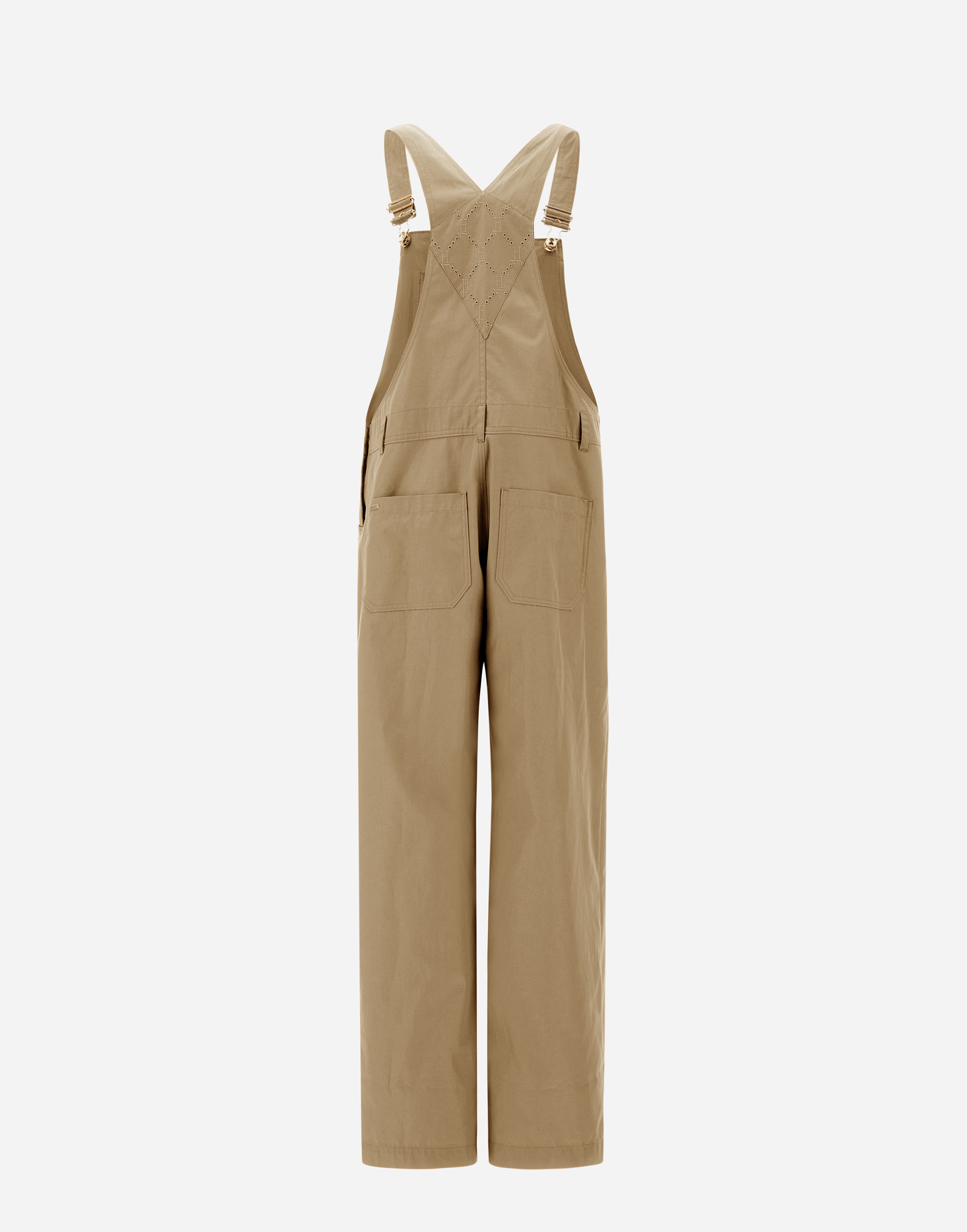 Herno Embroidered Delon Dungarees In Sand