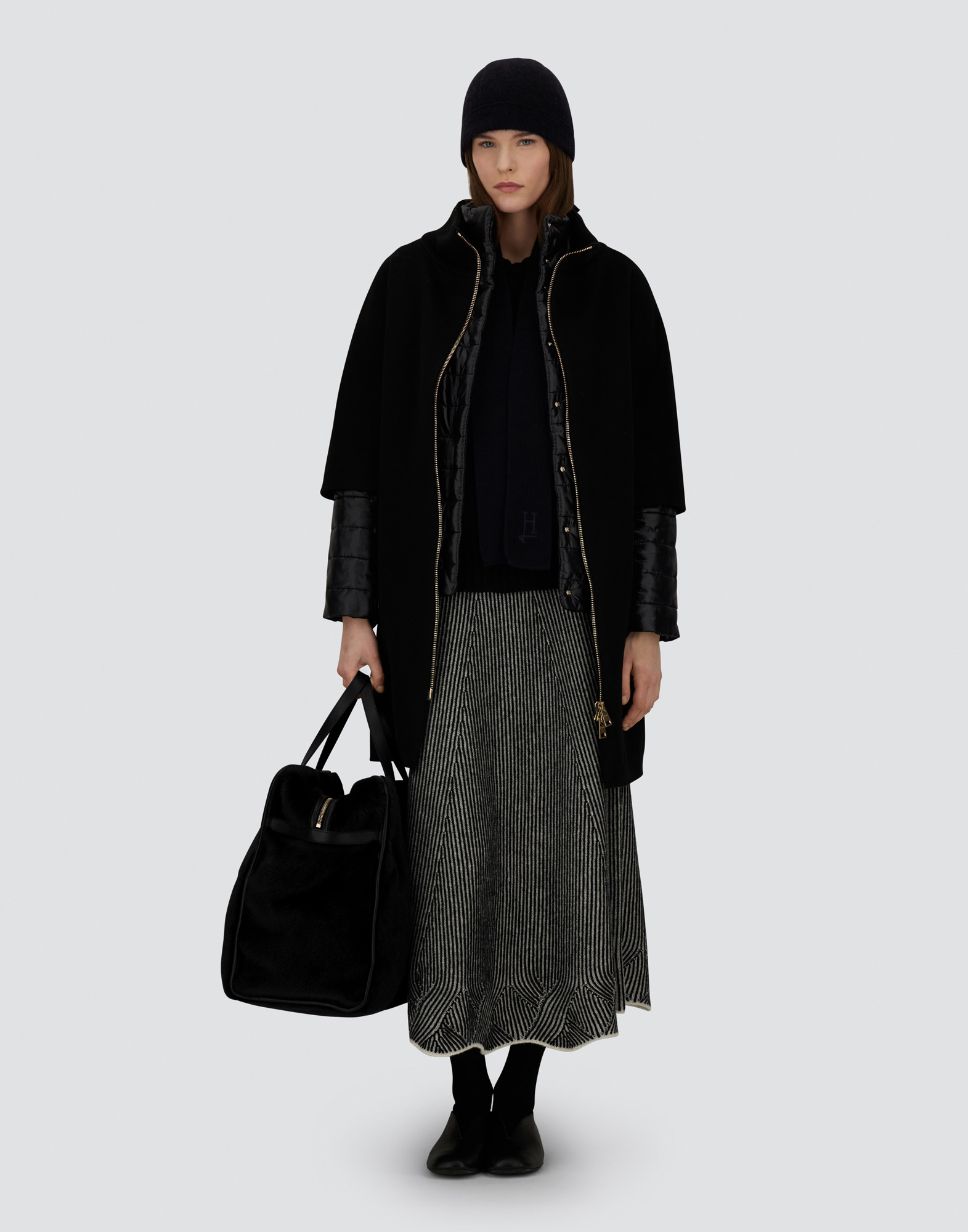 Herno Bag In Lady Alternative Fur In Black