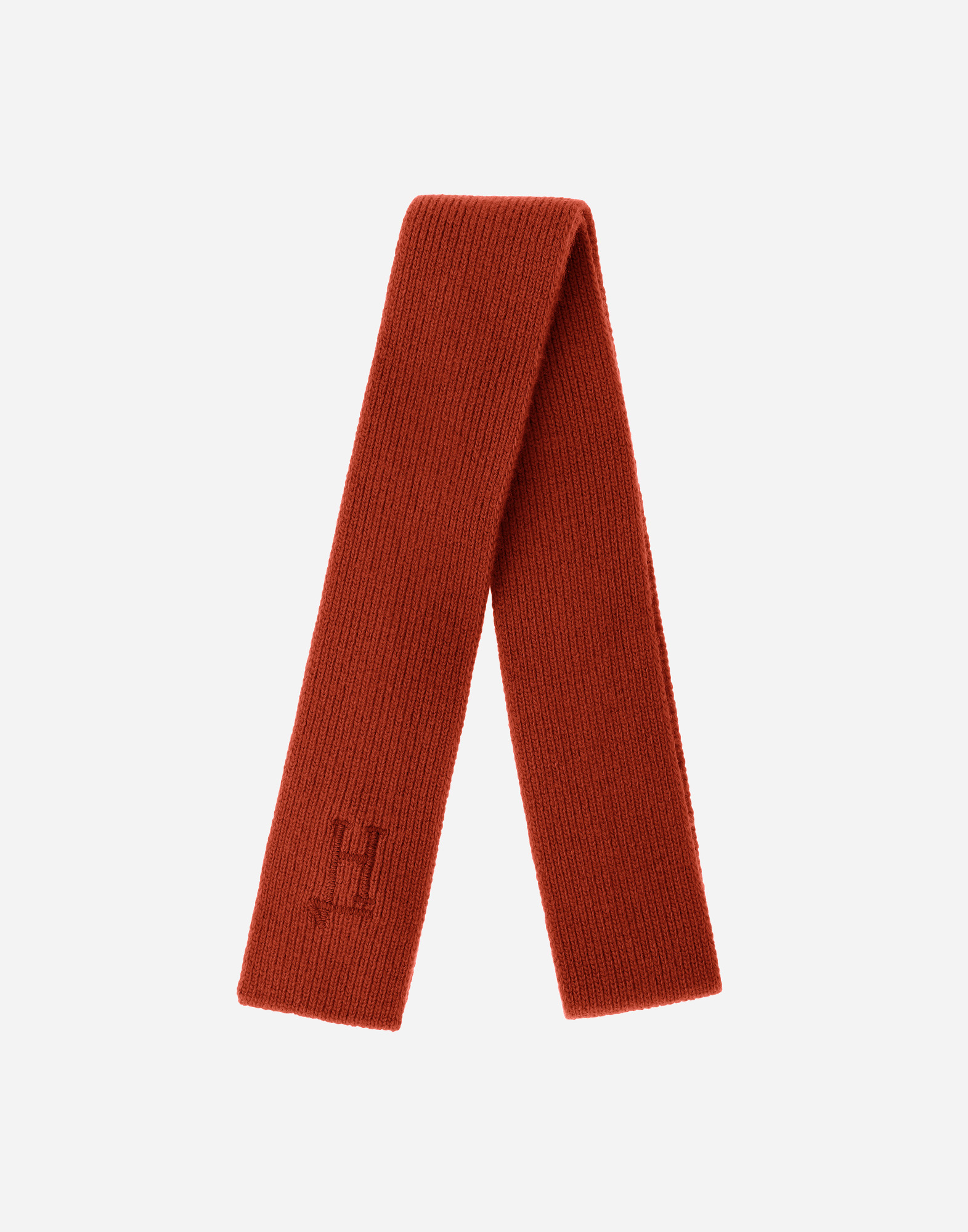 Herno Scarf In Plain Wool G.5 In Orange