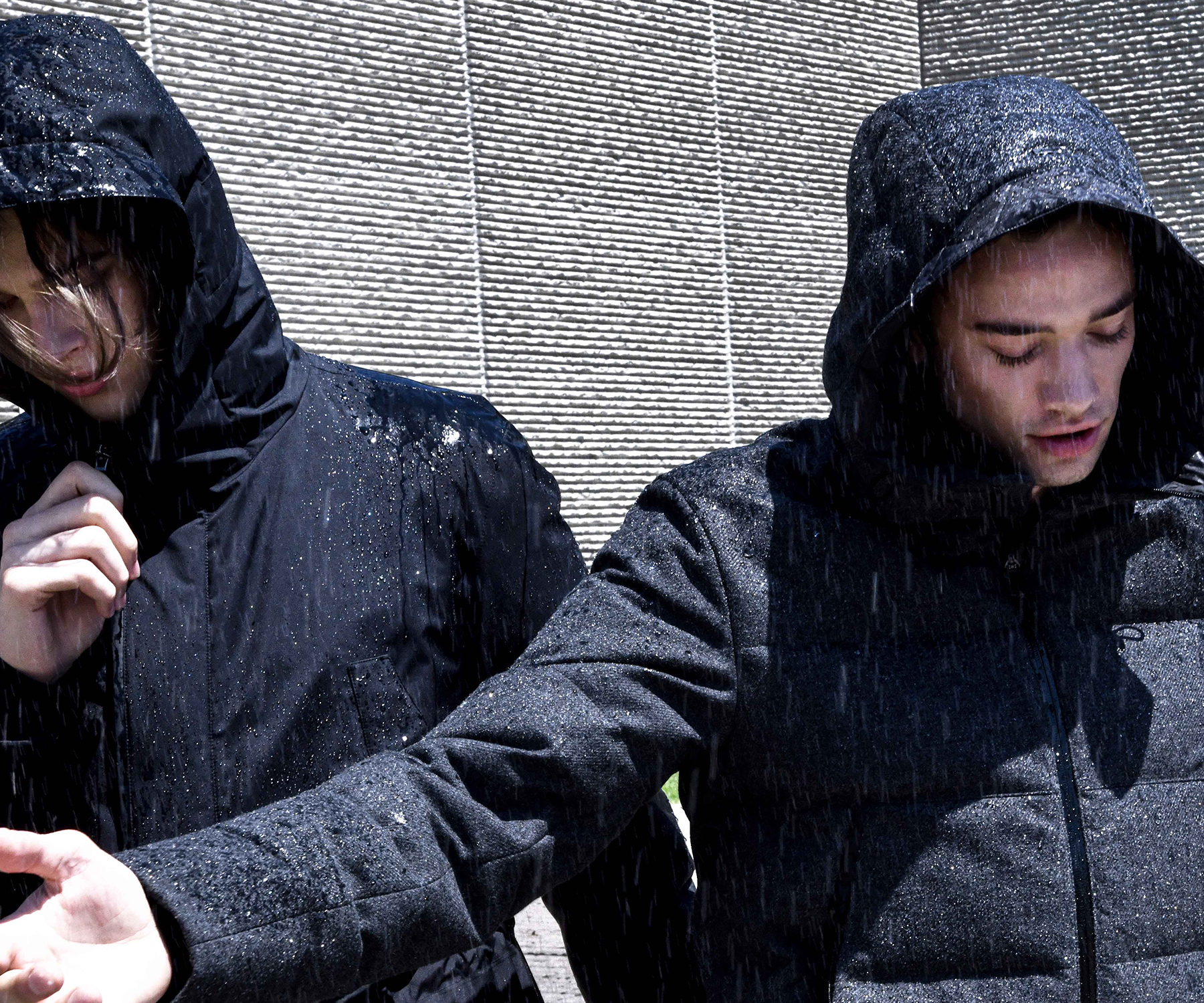 dress coat with hood